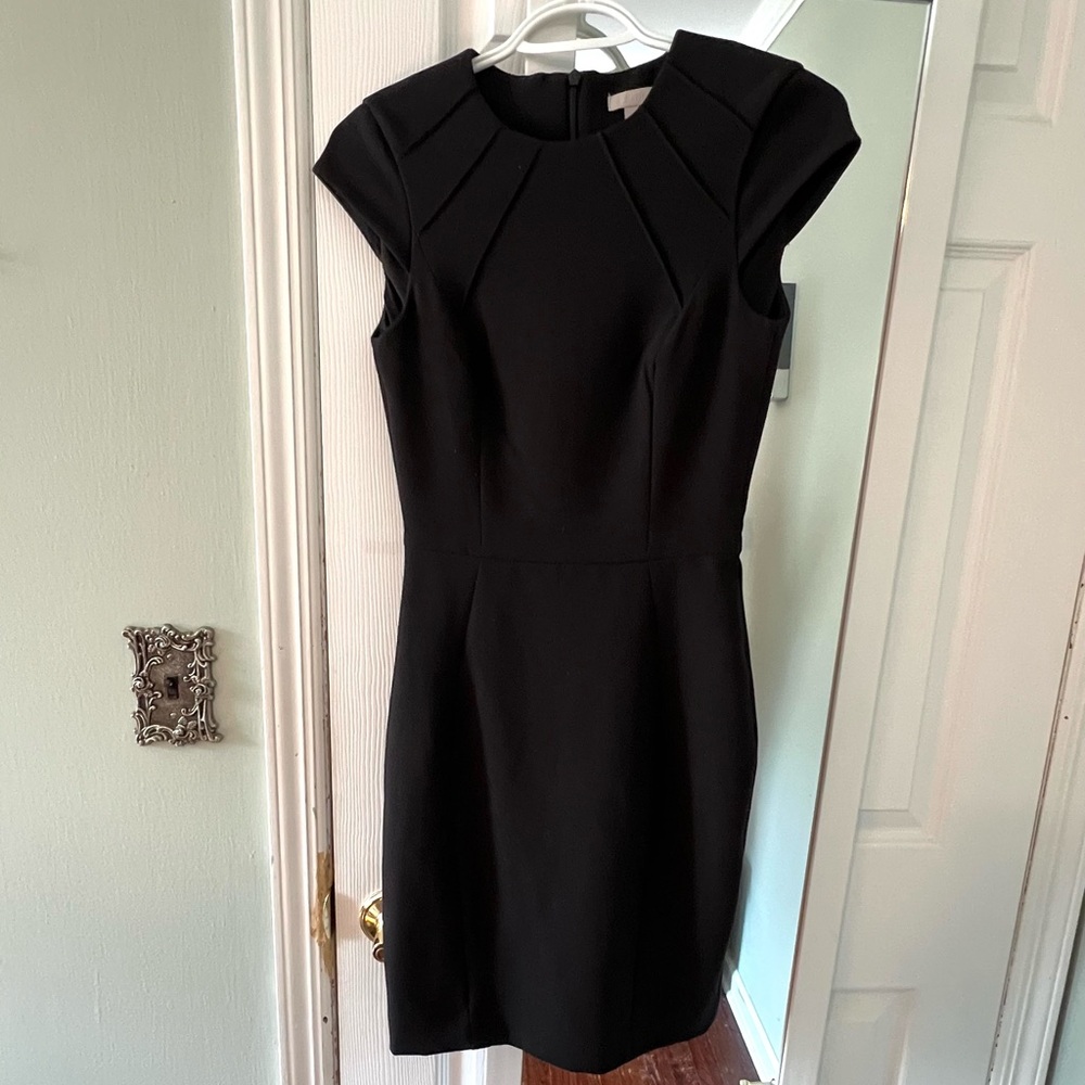 H&M Black Midi Cocktail Dress Size: US 0.